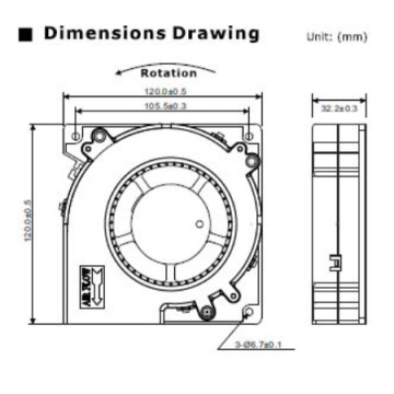 DC-Gebläse-Ventilator für Ultraschallreinigungs-Maschine